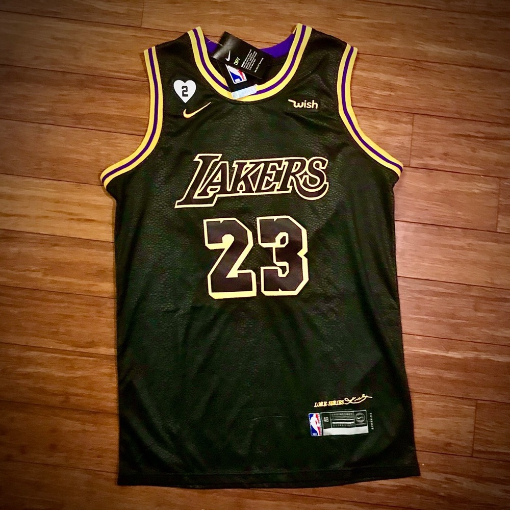 Lebron James Lakers Black Mamba Jersey M